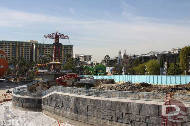 The old park area is now removed for the most part