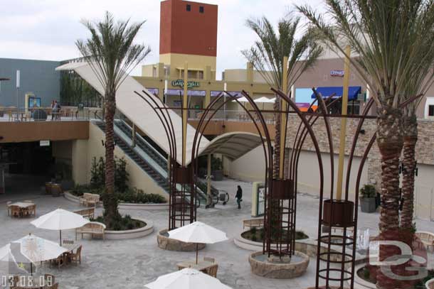 Looking down from the foodcourt