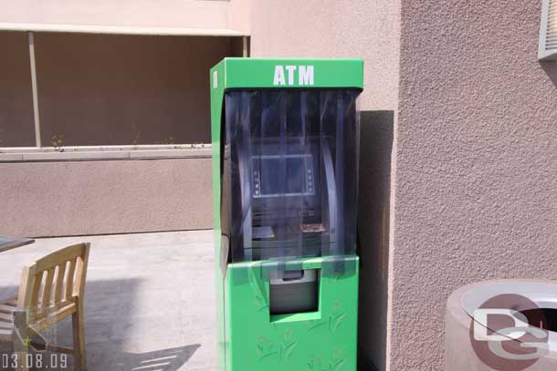 And of course an ATM near each parking lot entrance.