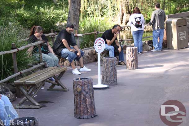 The temporary smoking area.. too bad they just did not remove it.. having to walk through it was annoying.