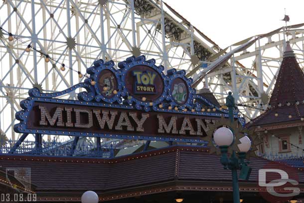 As was the Midway Mania sign