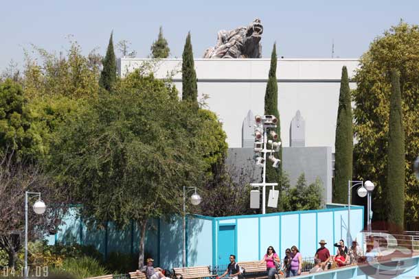 Nothing popping up beind the walls yet, anyone know what is going here?  Is this where the light house/projector tower is going?  Or is this some other project