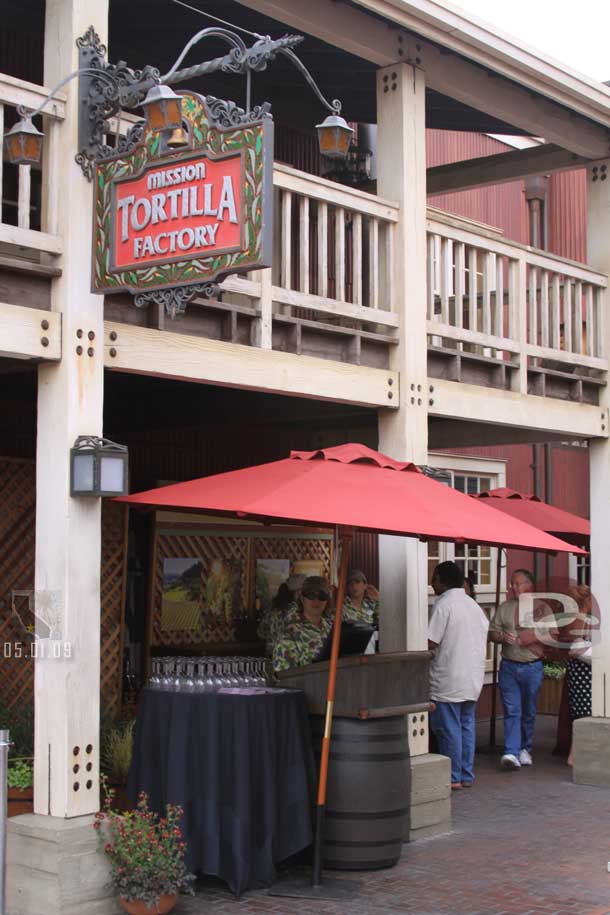 The wine walk that features California wines moved from the farm area to the Wharf