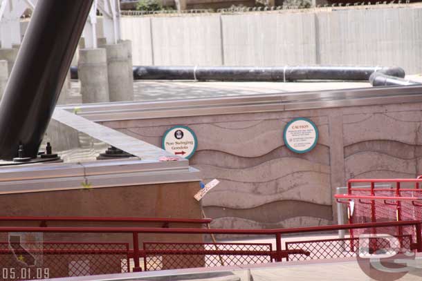 Looks like the non-swinging entrance is still through the exit.
