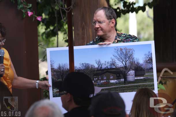 They had two pieces of concept art of the new winery they want to build