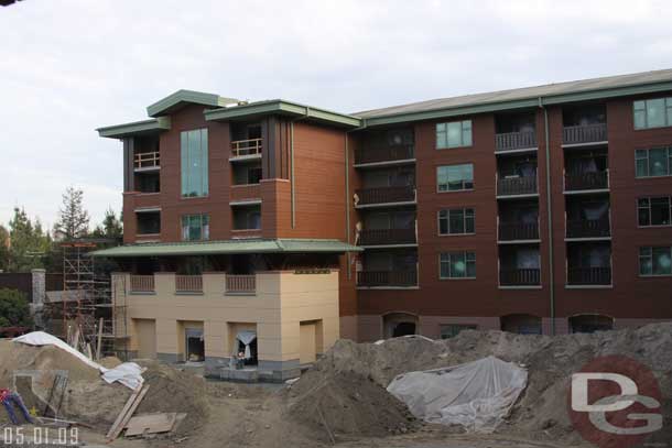 More scaffolding is down