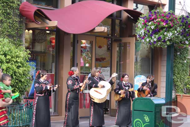 A band at Downtown Disney