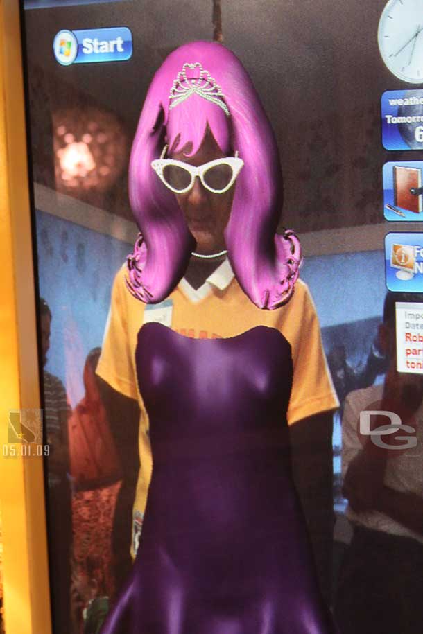 Caught a demo of the magic mirror in the girls bedroom.