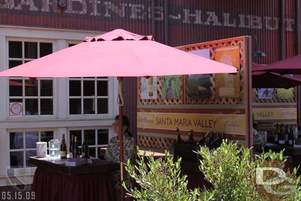 Here is the California Wine Walk still located near the Tortilla factory