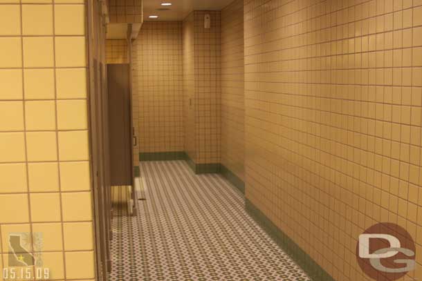 A quick look inside reveals a fairly plain restroom