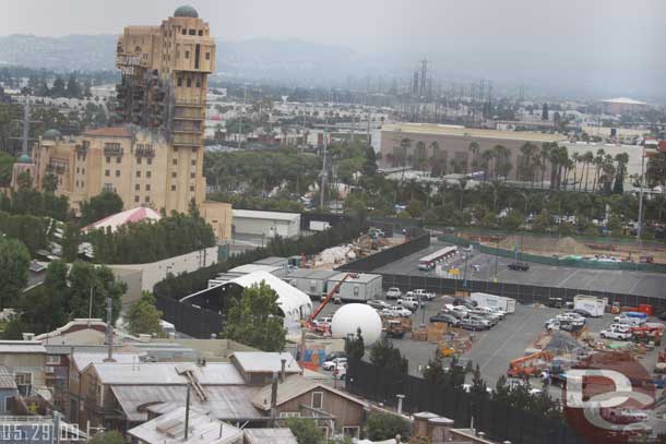 A look at the World of Color area in the old Timon lot