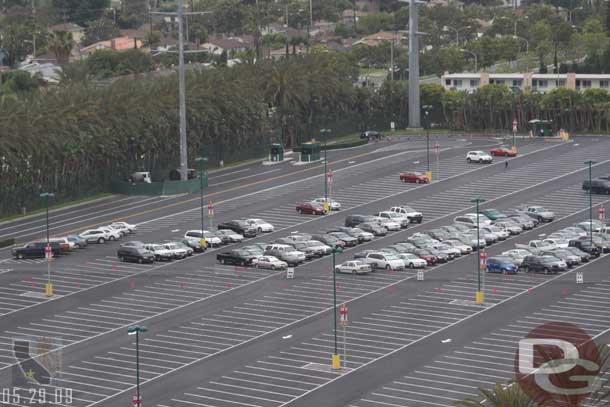 The lot behind the Paradise Pier Hotel has been resurfaced (that is the Simba lot if my memory is correct)