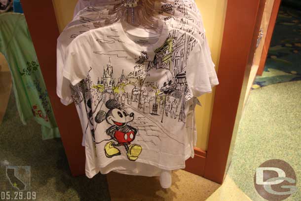 Stopped by World of Disney.. noticed these shirts... that sure looks like WDWs Main Street to me..