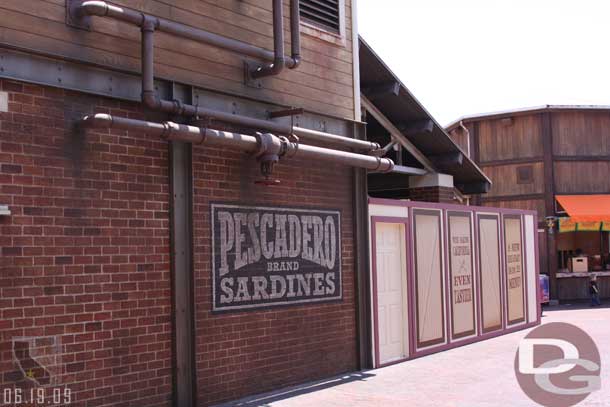 The old Mexican dining location is now behind walls, it is slated to re-open later this year as a new Chineese location I believe