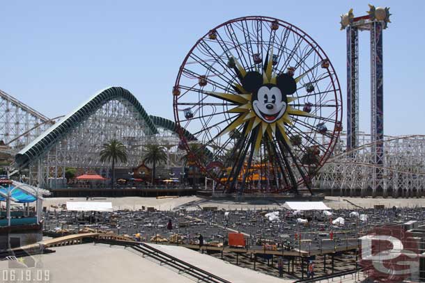 Now out to the Pier and the World of Color work