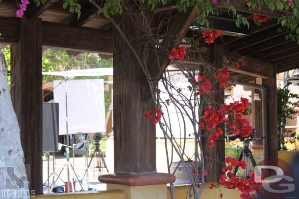 They were setting up to film something near the winery, no clue as to what though.