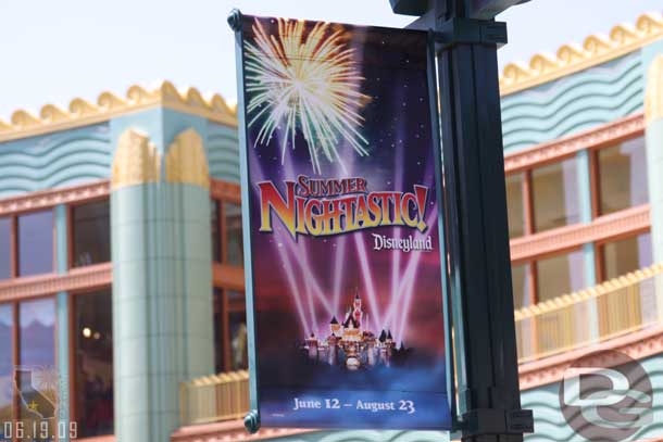 Some of the Downtown Disney banners have the castle (forgot to get a picture of this last week)