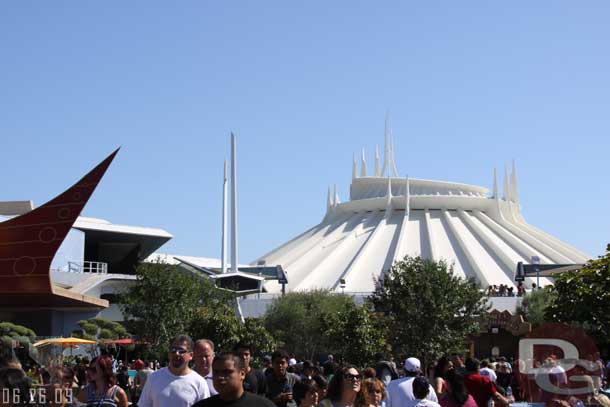 The new sitting area by where Cosmic Waves used to be (is that what the area is still called?) is open