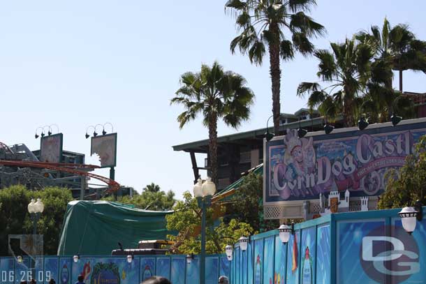 Over to DCA now.. Dino Jack is almost gone, just the back portion of the building remains