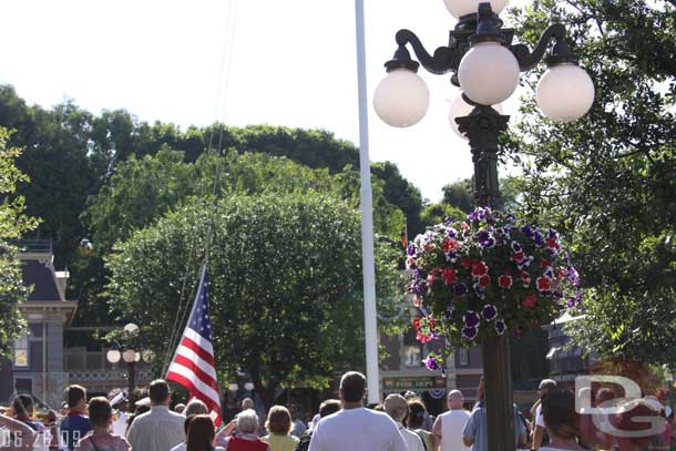 The Flag Restreat on Main Street