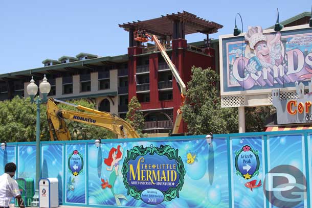 The finishing touches are being applied to the exterior of the DVC wing