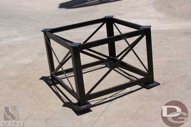 One of the new steel structures.