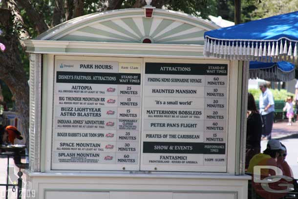The lineboard around 2:20