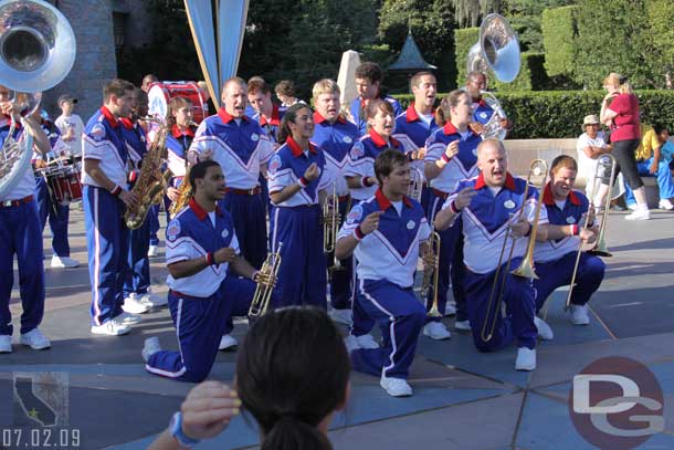 The College Band set has been tweaked.  The Aristocats song Everybody Wants to Be a Cat is back and the Incredibles are out.