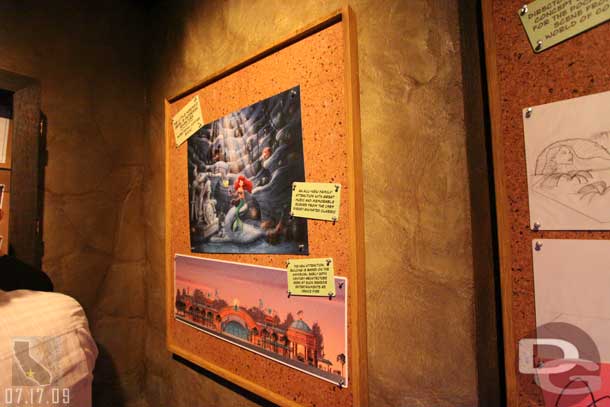 The last board on the wall is devoted to the Little Mermaid Attraction