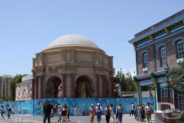 Heading out to the Pier now, noticed some progress off to the right where the entrance to Golden Dreams used to be.