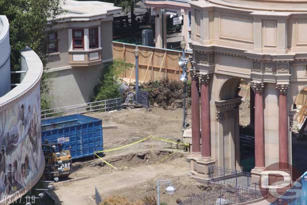 The old Golden Dreams queue area is now just dirt.