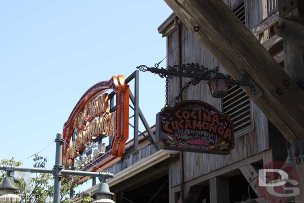 Walked through the wharf and noticed the small sign is being reused now too.