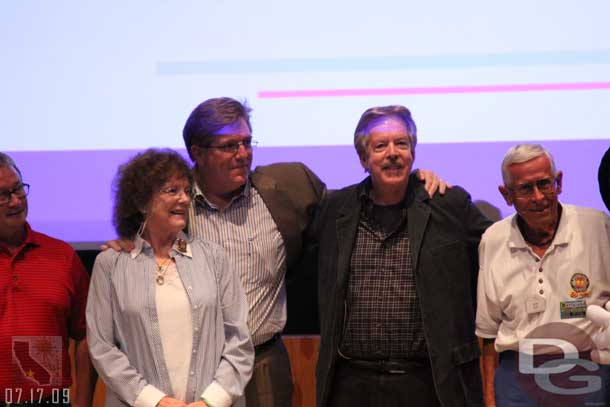 Bob Gurr (WDI), Tony Baxter (WDI), Tim ODay (Disney Author), Geri Bumpass (retired - Disneyland Guest Relations)