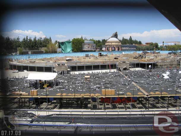 A wider shot of the World of Color Work