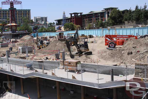 The railings are going in along the waterfront