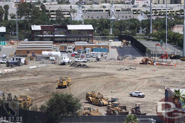 Over in Cars Land dirt is being moved around.