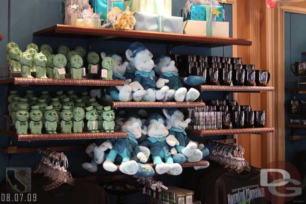 Some of the Haunted Mansion merchandise to celebrate its 40th anniversary this weekend.