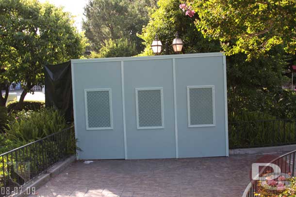 There are some walls up around one of the bridges near the Castle (the white one that is closer to Plaza Gardens)