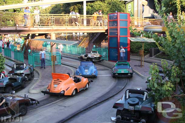 Looks to be a new elevator shaft (or at least repainted) at the Autopia