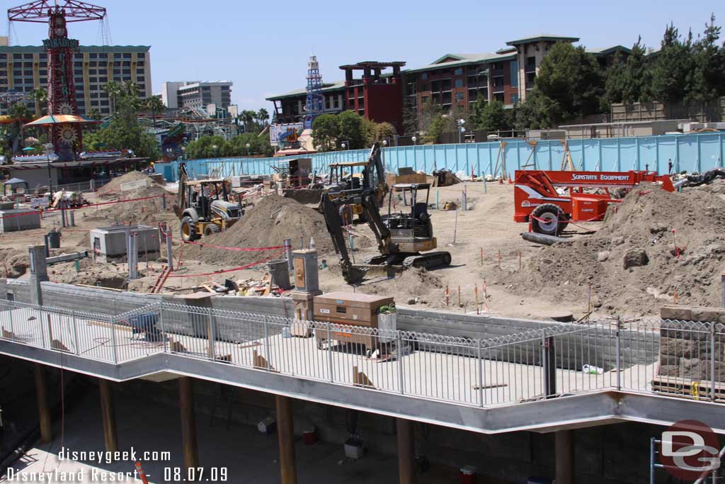 The railings are going in along the waterfront