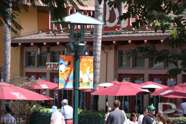 All the banners in Downtown Disney are back to generic celebration ones