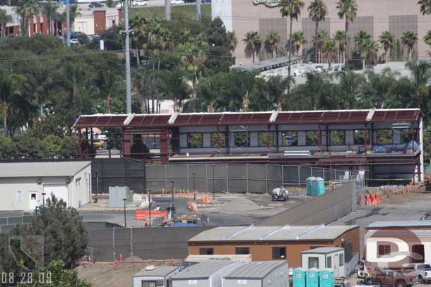 The buildings are moving along slowly