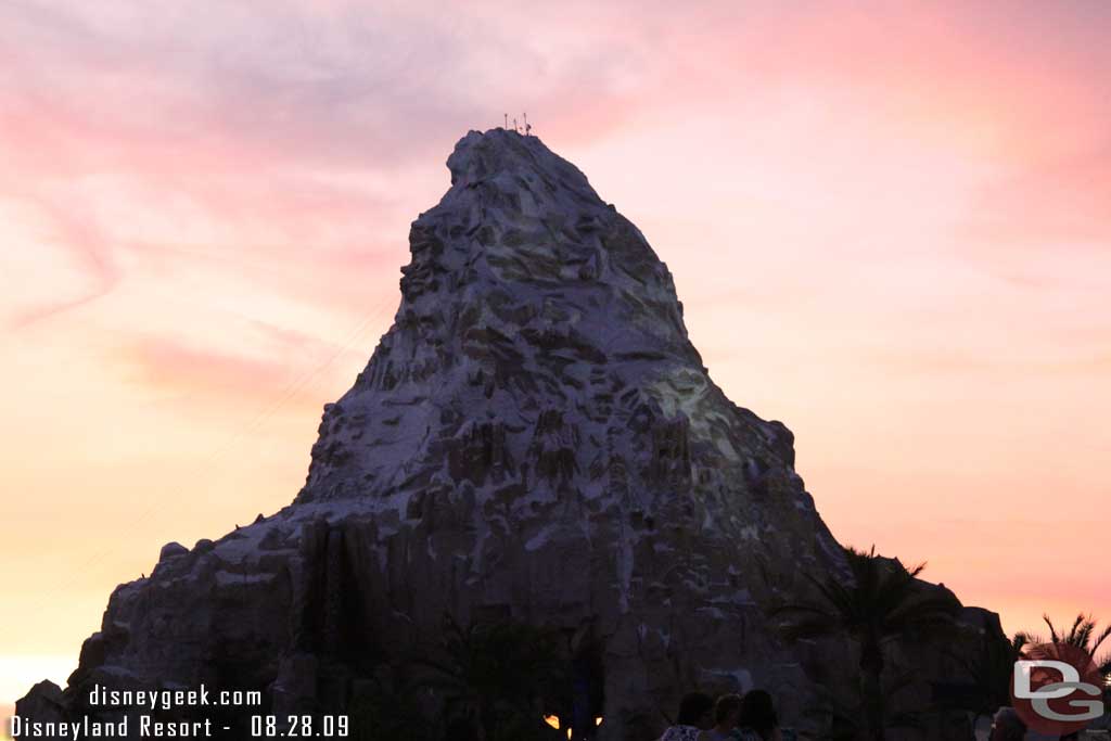 Well the sun set with the smoke/clouds and the Matterhorn looked great.. it did not photograph that well..