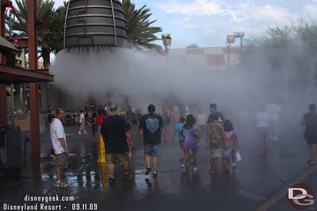 In Condor Flats the water/mist was up fairly high