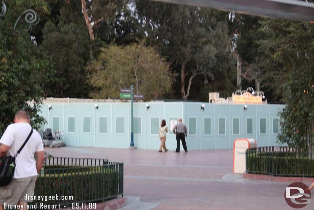 Same with the new stroller building.  Noticed the walls are now out further.