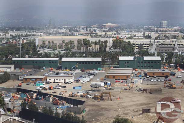 The new buildings along Harbor on the edge of Cars Land