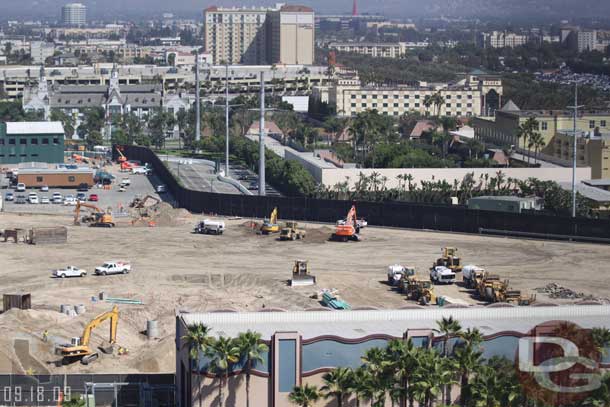 Prep work is still underway for Cars Land (at one of the presentations  last week they said vertical construction would start around the first of the year)