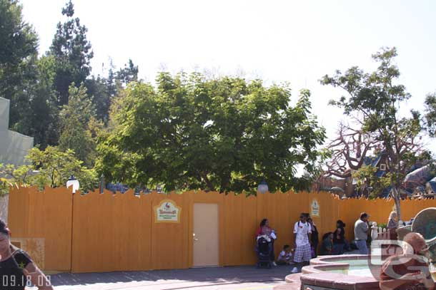 The Go Coaster is behind walls for some work