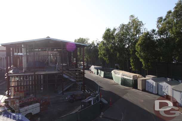 The new backstage building by Monsters