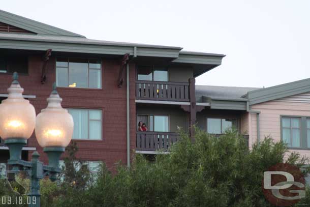 Spotted someone on one of the new balconies (seems they had people staying in the new rooms already)